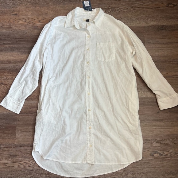 Universal Thread Dresses & Skirts - Women's Long Sleeve Mini Shirtdress - Universal Thread™ White S